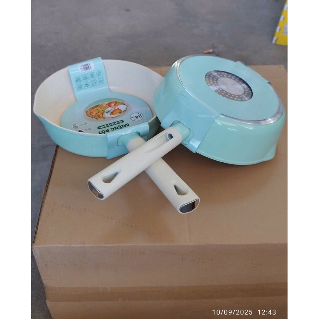 Chảo thân cao miệng rót Greencook 24cm