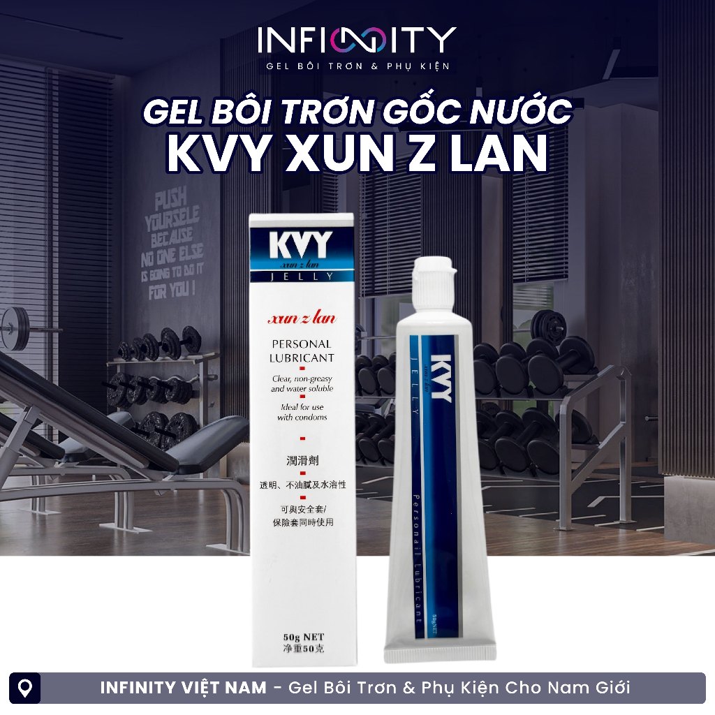 [Che Tên] Gel Bôi Trơn Gốc Nước KVY Xun z Lan dịu nhẹ dung tích 50gr