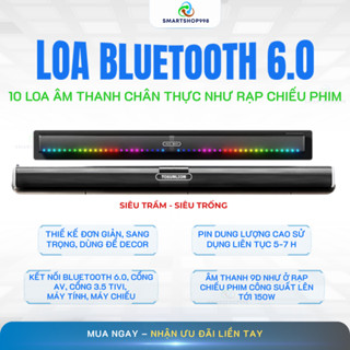  Loa Bluetooth Thanh Soundbar 10 Loa Có Đèn Led Cảm Biến Theo Nhạc Smartshop998 Loa H009 