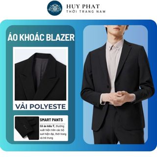 Áo khoác Blazer áo vest nam dài tay chất dạ tweed cao cấp có đệm vai đứng form phong cách trẻ trung hiện đại