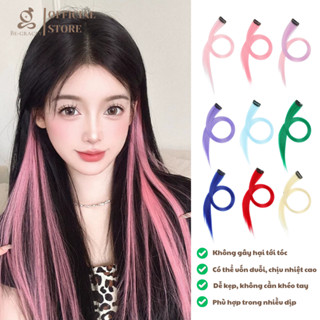  Kẹp Tóc Giả Highlight Nhiều Màu – Tóc Giả Thẳng 50cm Dễ Gắn Phong Cách Hàn Quốc 