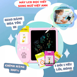  Máy LCD đọc viết song ngữ Việt Anh tích hợp Bảng Viết tự xóa Cho Bé Thẻ Flashcard Song Ngữ 510 Từ với 31 chủ đề 