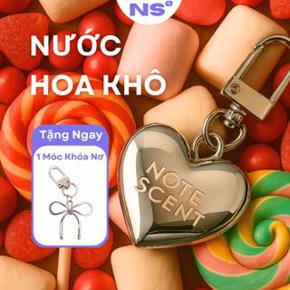   TẶNG MÓC KHÓA NƠ  Nước Hoa Khô Note Scent Dạng Móc Khóa Dạng Sáp Không Cồn Dưỡng Da Thiết Kế Nhỏ Gọn Mang Mọi Nơi 