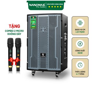  Loa Kéo Nanomax A-400 Bass 40cm Công Suất 650w max Karaoke Bluetooth 
