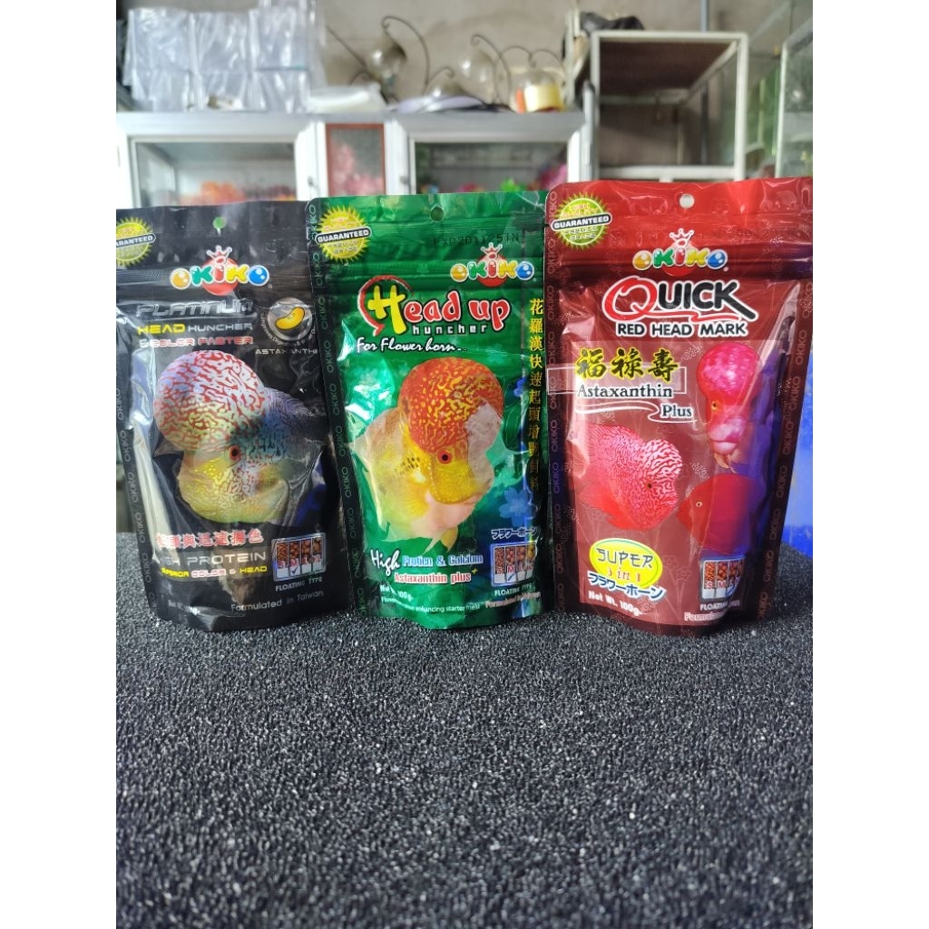 Thức ăn cá La Hán, thức ăn Okiko cao cấp chuyên dành cho cá La Hán