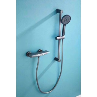  Bộ vòi hoa sen hai chế độ màu xám cao cấp mã nano trống bám bẩn 