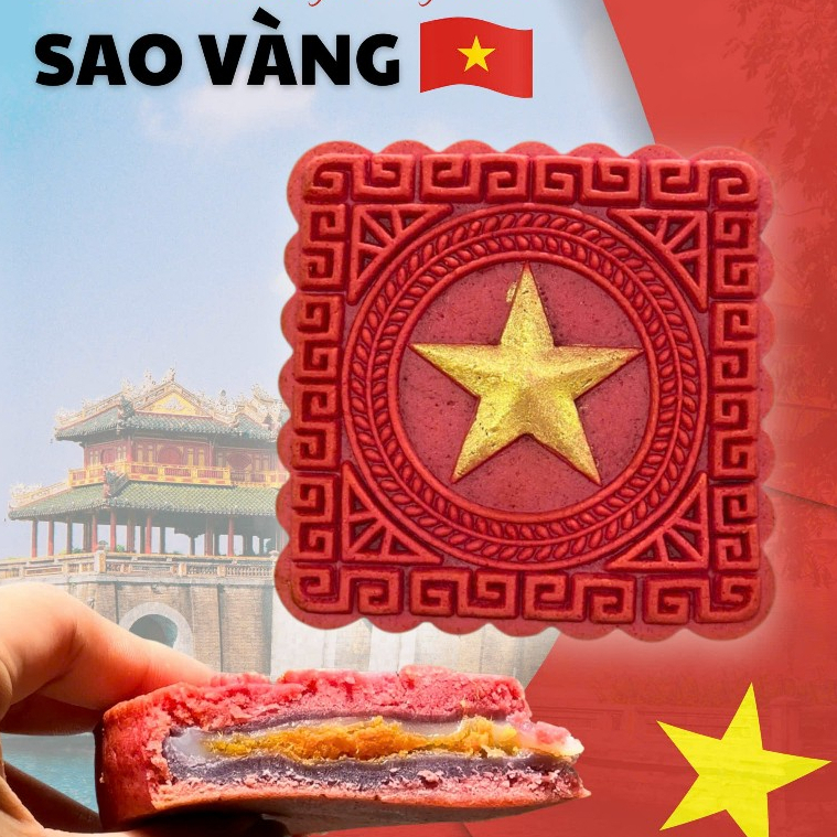  Bánh trung thu healthy size to 320g khoai môn mochi chà bông trứng muối A Leaf Foods ít ngọt 