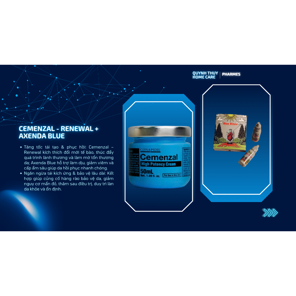 💌CHÍNH HÃNG💌 COMBO 3 SET CEMENZAL RENEWAL + AXENDA BLUE