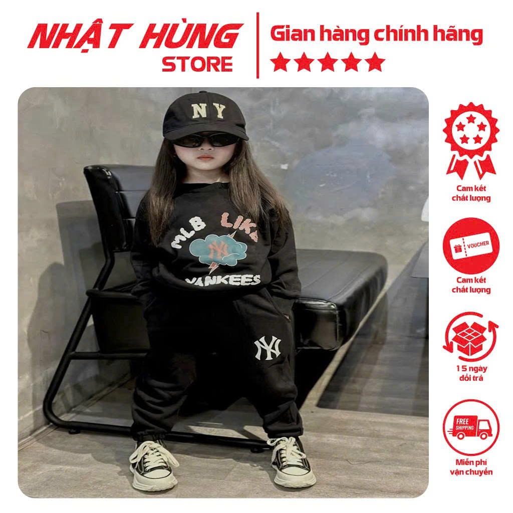 Bộ quần áo nỉ 2 da dài thu đông in MLP LIKE cho bé trai bé gái từ 10-63kg hiệu Nhật Hùng NH180