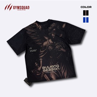 GYMSQUAD Áo thun tập gym nam Oversize Broken Angel vải lưới thoáng khí (Giặt lộn trái)