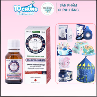 Men Vi Sinh 10 Chủng BioAmicus Complete D3k2 DHA Hỗ Trợ Tiêu Hoá Cho Bé Ăn Ngon, Hấp Thu Tốt, Tăng Chiều Cao 10ml