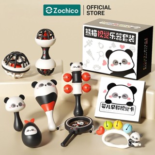  Bộ 8 món lục lạc đồ chơi lắc chuông gấu trúc cho trẻ sơ sinh rèn luyện thính giác cho bé Tinytoys 