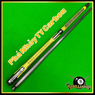 Gậy Bida Phá - Nhảy Fury TY Ngọn Full Carbon, Cơ Đề Pa Nhảy Chính Hãng TY Dễ Dàng Nhảy Gậy Nhảy Cóc Siêu Nhẹ