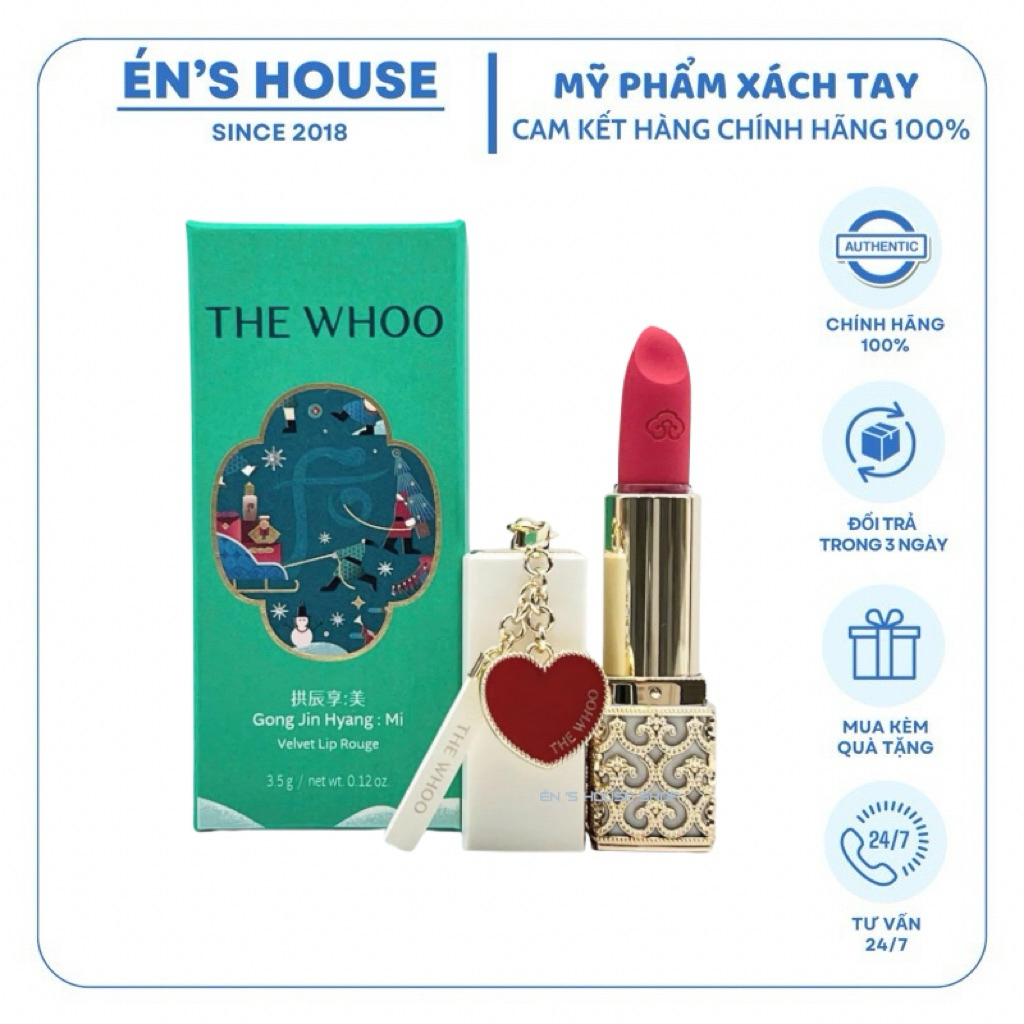 Set Son Lì  Whoo Gongjinhyang Mi Luxury Lip Bản Giới Hạn