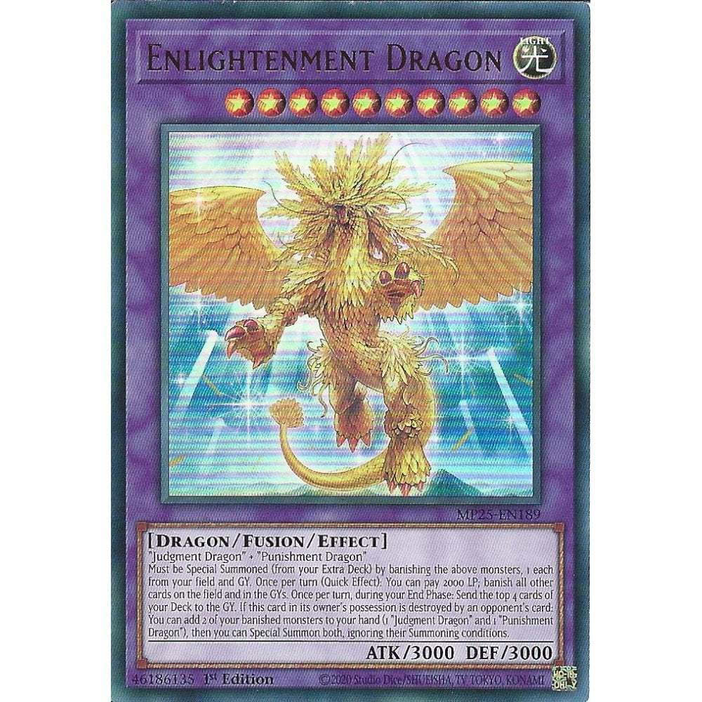 [KW2 Yugioh] [EN-UK] Thẻ bài MP25-EN189 Enlightenment Dragon : Ultra Rare Card : 1st Edition