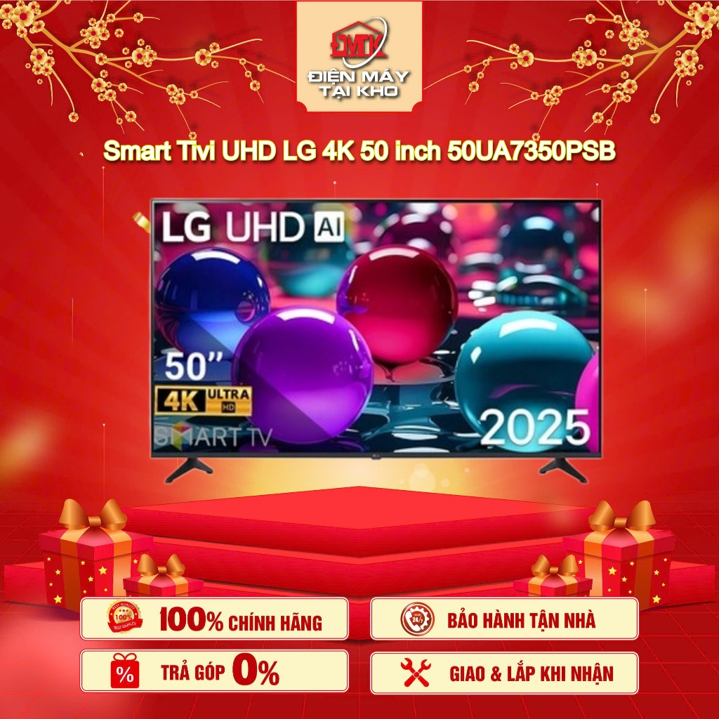 Smart Tivi LG 50UA7350PSB 50 inch – UHD 4K HDR – Chip α7 AI Gen8 – Smart TV webOS 25 – Bảo Hành Chín