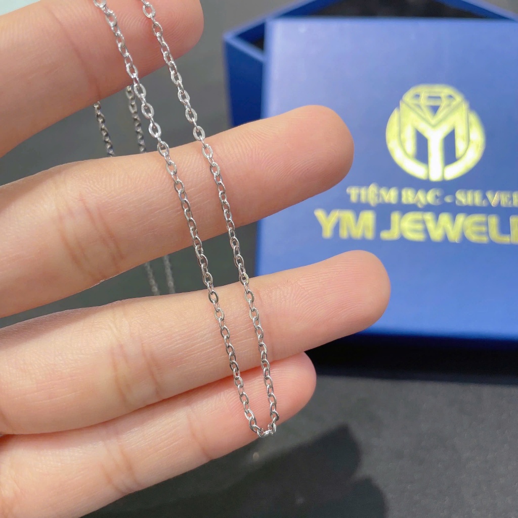 Dây Chuyền Bạc Mắc Xích Mảnh Đơn Giản - Dây Chuyền Thời Trang |D2| ( Dài 40cm )- YM Jewelry
