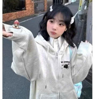  Áo khoác nỉ nữ in MÈO ĐEN phong cách cute hàn quốc CaMa Store M52220 