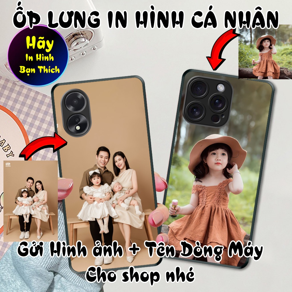 Ốp lưng kính phủ Nano in hình theo yêu cầu ( Hỗ trợ chỉnh nét lại hình)