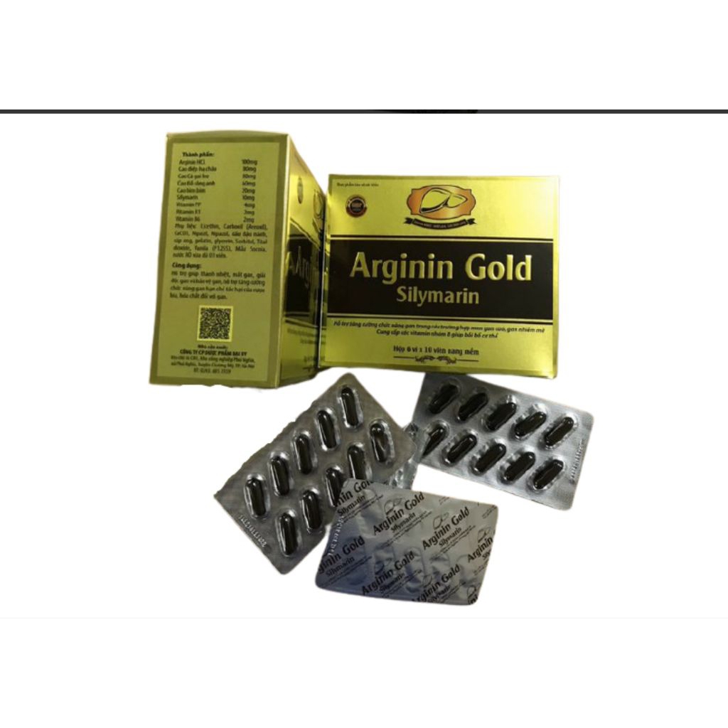 Viên uống Arginin Gold Sylimarin Đại Uy - hỗ trợ tăng cường chức năng gan, giải độc gan