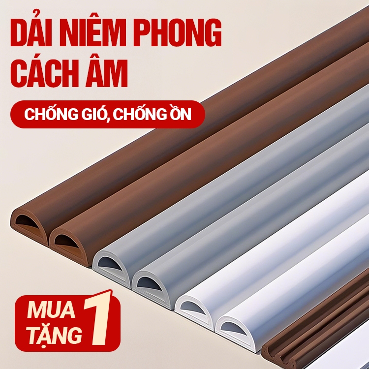 Ron Dán Cửa Cao Su Dạng Chữ I D Dài 6m Chống Ồn Chống Bụi Chống Nước Ngăn Côn Trùng Giảm Chấn Cho Cửa Và Cửa Sổ