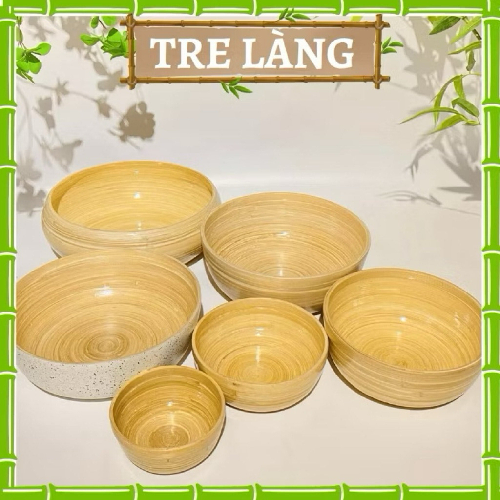 Chậu tre ngâm tay chân, gỗ tự nhiên zise 15,20,25,30,35 Cm [ Hỏa tốc 2H ]