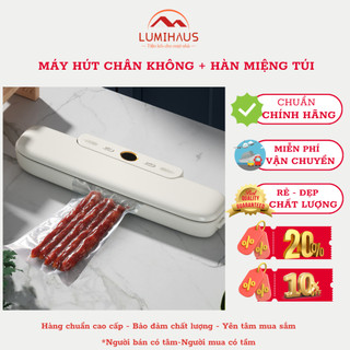 Máy hút chân không gia đình Lumihaus cao cấp - Lực hút 60Kpa, hàn miệng túi chắc chắn
