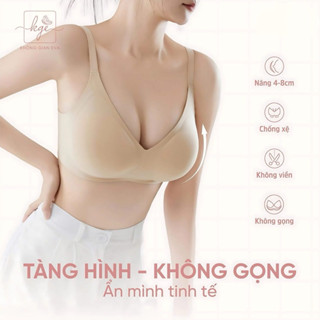 Áo Lót Su Đúc Không Gọng Áo Bra Có Mút Đệm 5cm Nâng Ngực Tạo Khe Tặng Kèm 1 Mút Mỏng A27