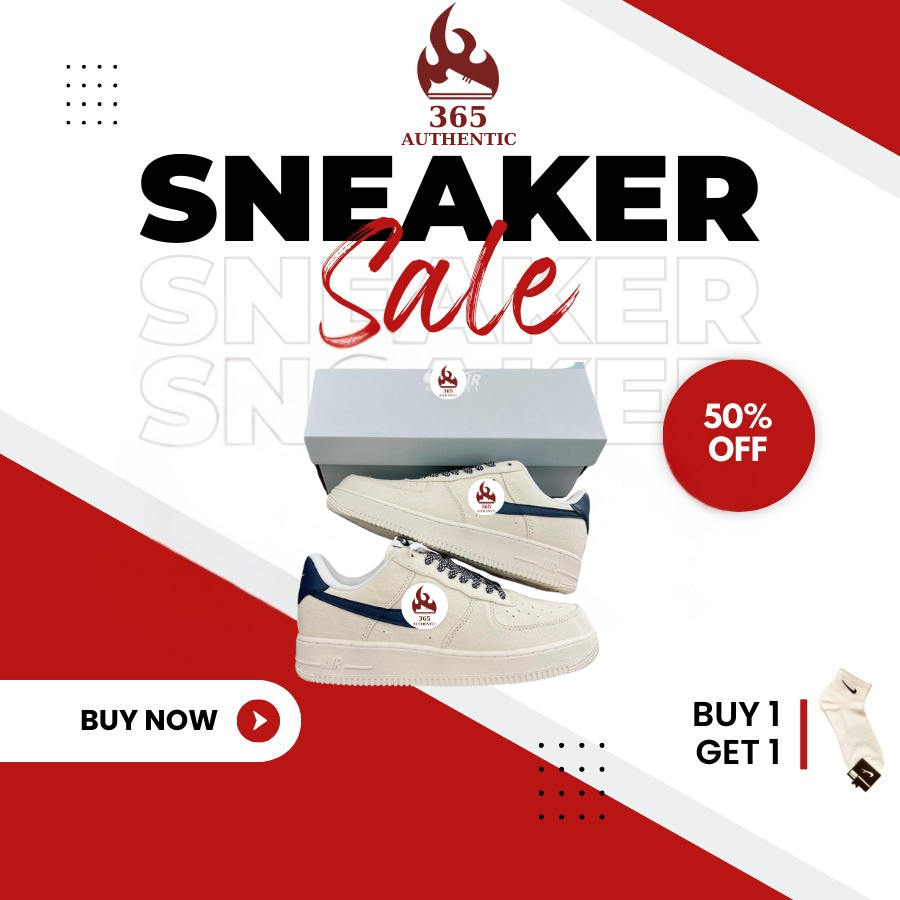 Giày AF1 Canvas Navy Nam Nữ, Giày AF1 Nam Nữ Canvas Navy Siêu Hot Full Box Bill Dễ Phối Đồ