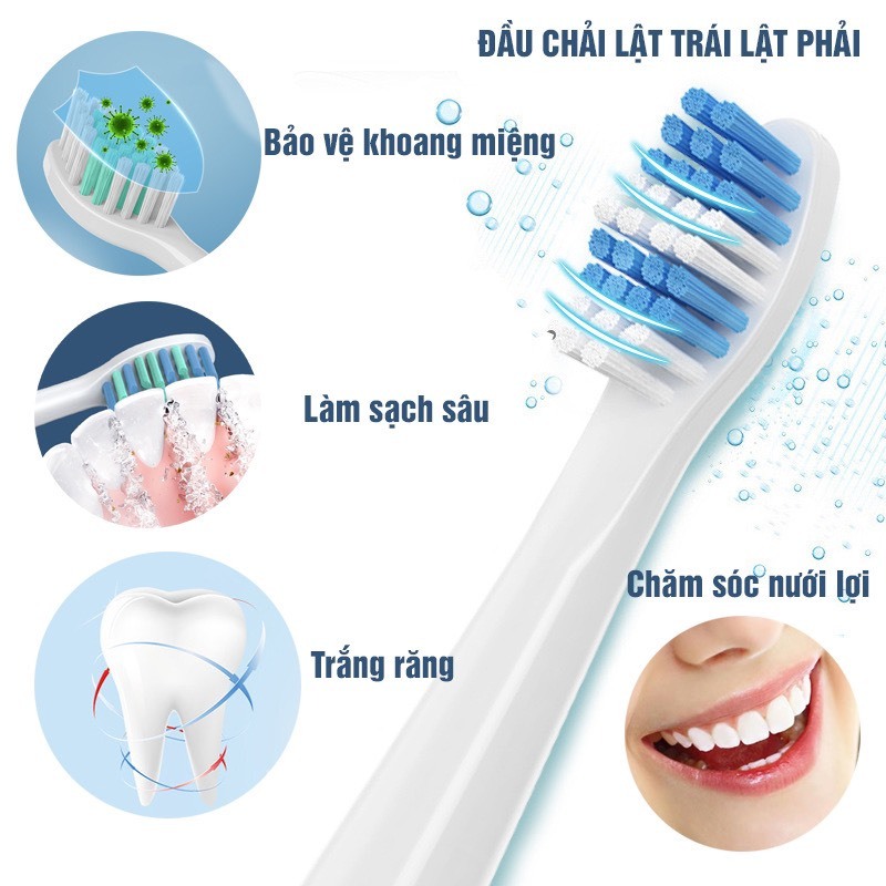 Đầu thay thế cho PS S100 PRO , combo 3 chiếc bàn chải thay thế cho bàn chải đánh răng điện_Phụ kiện