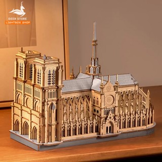  Mô hình gỗ 3D DIY Nhà Thờ Đức Bà Paris Cathedral ROBOTIME TG511 – Puzzle Kiến Trúc Trang Trí 