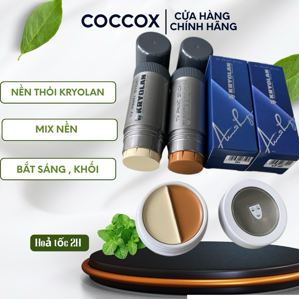 Kem tạo khối bắt sáng Kryolan sáng tối dạng chiết chính hãng