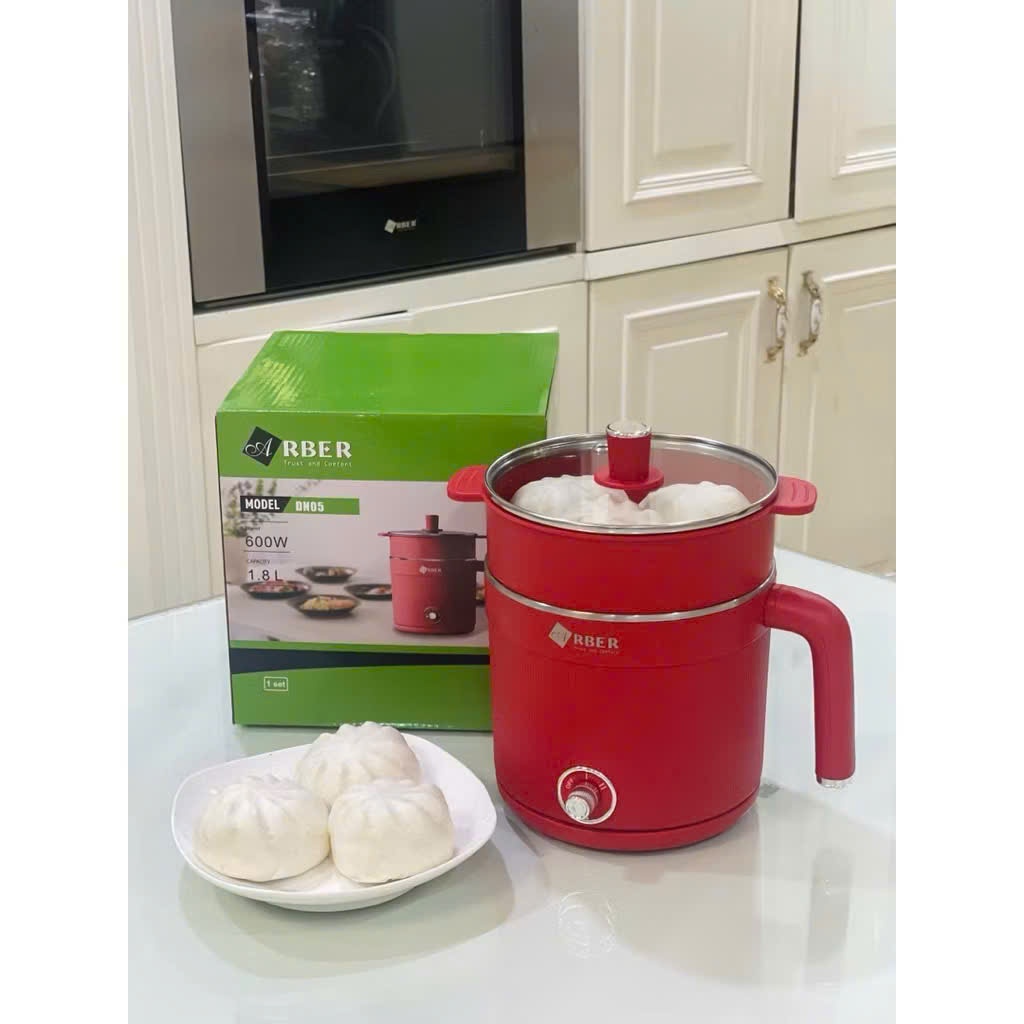 Nồi lẩu mini kèm xửng hấp Arber DN05 - 1,8L