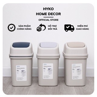 Thùng đựng rác nắp lật Inochi cao cấp, có lõi đựng bên trong, thùng rác nhà bếp đa năng bền đẹp