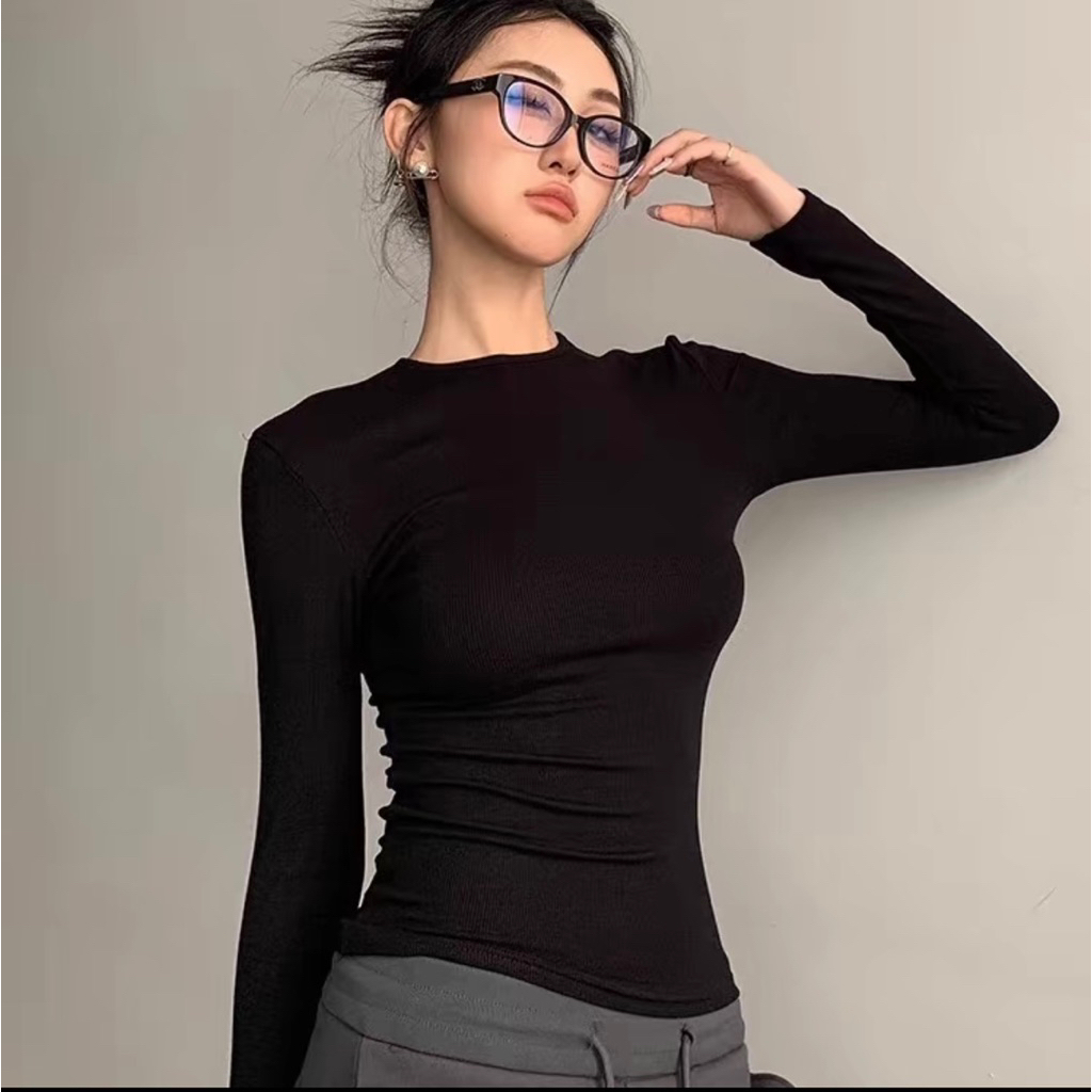 Áo Thun Dài Tay Giữ Nhiệt Siêu Co Giãn Mềm Mịn Chất Cotton Lông Mịn Dày Dặn | BigBuy360 - bigbuy360.vn