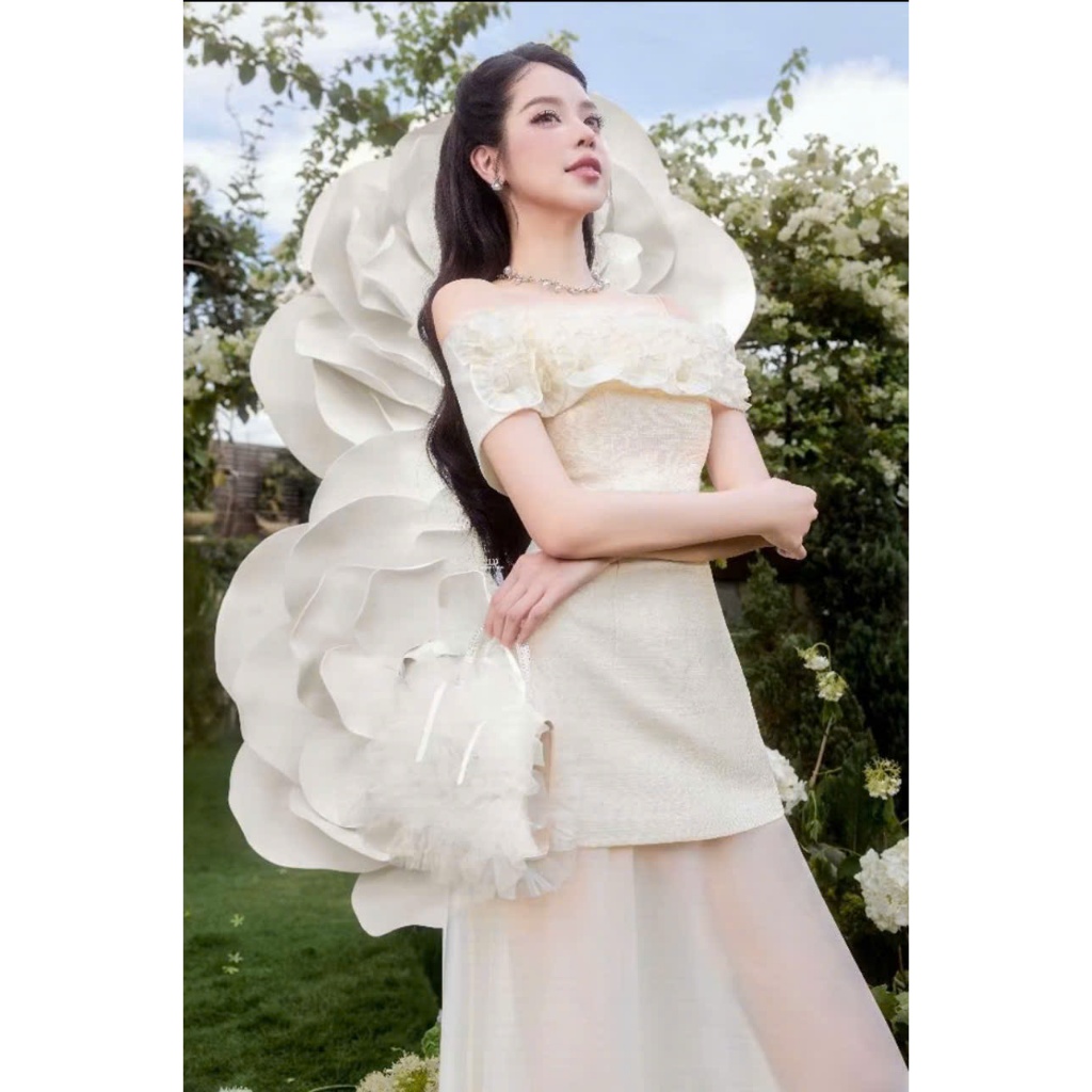 ĐẦM CAO CẤP DỰ TIỆC ĐÍNH ĐÁ BÈO NỔI sang trọng thanh lịch hàng thiết kế hot trend Huyền Lucy Bigsize | BigBuy360 - bigbuy360.vn