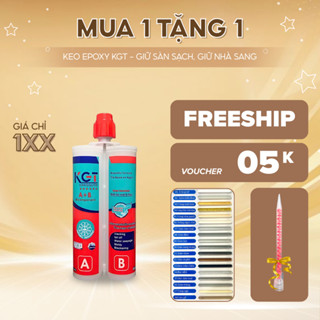 Keo Chà Ron, Chít Mạch Gạch KGT Chống Thấm Chống Nấm Mốc Bền Màu 18 Màu Cao Cấp - Kèm Vòi Trộn