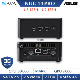 Mini PC ASUS NUC 14 PRO Intel AI Core Ultra 7 155H U5 125H NUC14RVH Revel Canyon RNUC14RVHU700001I