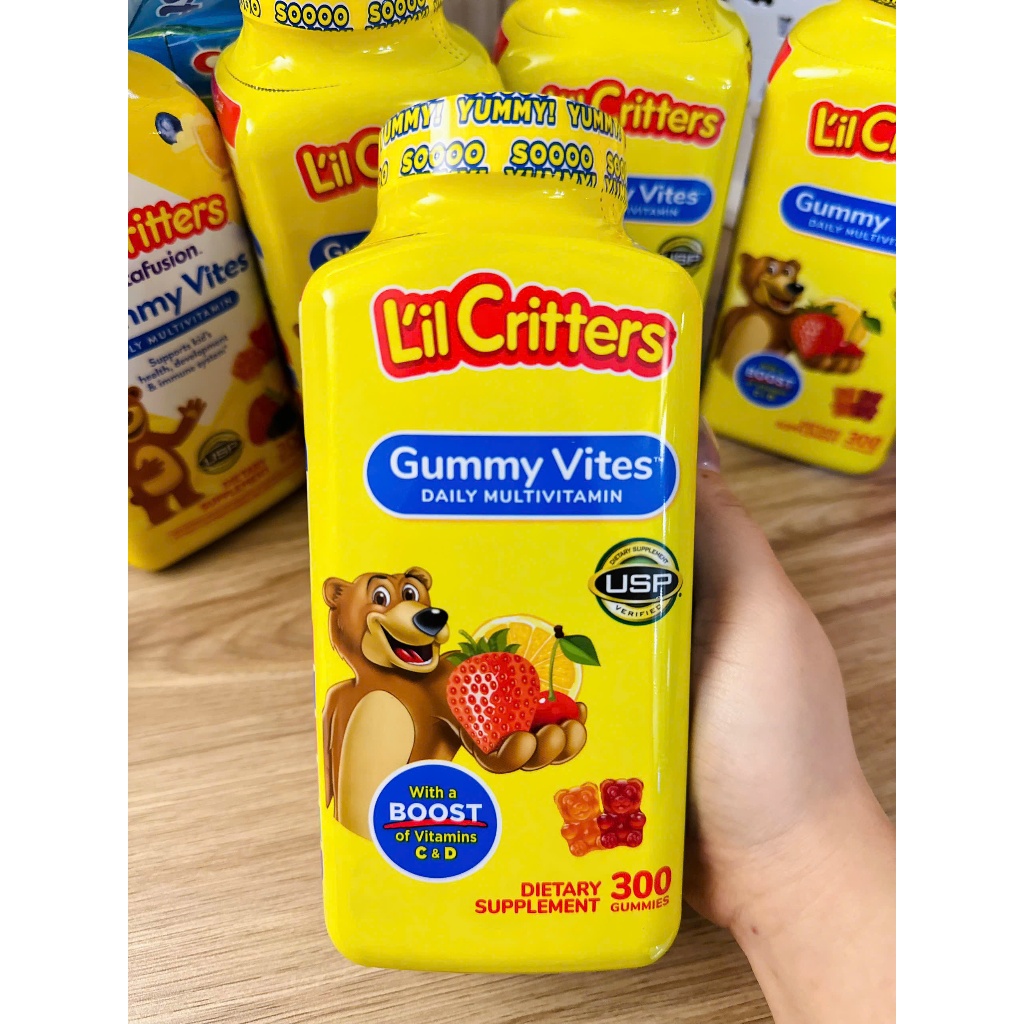 [Chính hãng] - Kẹo gấu dẻo gummy vites vitamin tổng hợp cho bé 300 viên Mỹ
