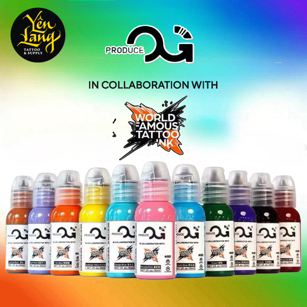 Mực xăm màu OG x WORLD FAMOUS chính hãng (1oz) - Made in USA - (HSD: 2028)