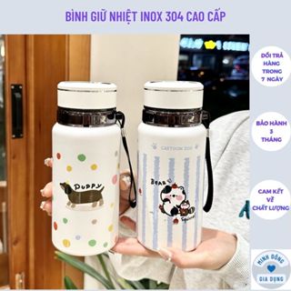  BÌNH GIỮ NHIỆT 1000ML HÌNH GẤU CUTE BEAR – INOX 304 CAO CẤP GIỮ NHIỆT LÊN ĐẾN 15GIO. 