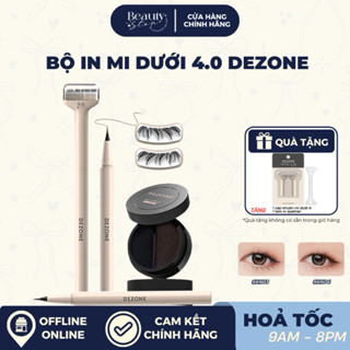   HOẢ TỐC  Bộ Bút Kẻ Mắt Và Con Dấu In Lông Mi Dưới DEZONE Phiên Bản 4.0 Chống Nước Chống Lem Trôi 
