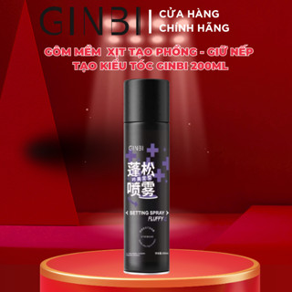 GÔM XỊT TÓC GINBI HERBAFRESH FACIAL CLEANSER 200ML - Keo Xịt Mềm, Bồng Bềnh Tự Nhiên