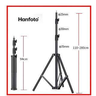  Chân đèn studio 2m8 tải trọng lớn 10Kg 