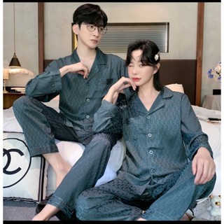 [ DEAL ĐẦU NĂM ] Bộ quần áo ngủ ,bộ ngủ lụa xuân thu nam nữ dài tay cao cấp sz từ 40-99kg