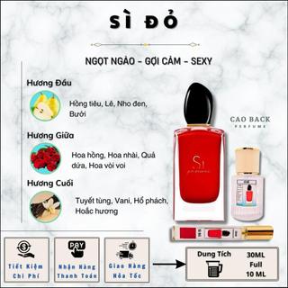 Nước noa nữ  Sì Đỏ Passione .Mùi huơng ngọt ngào, quyến rũ.