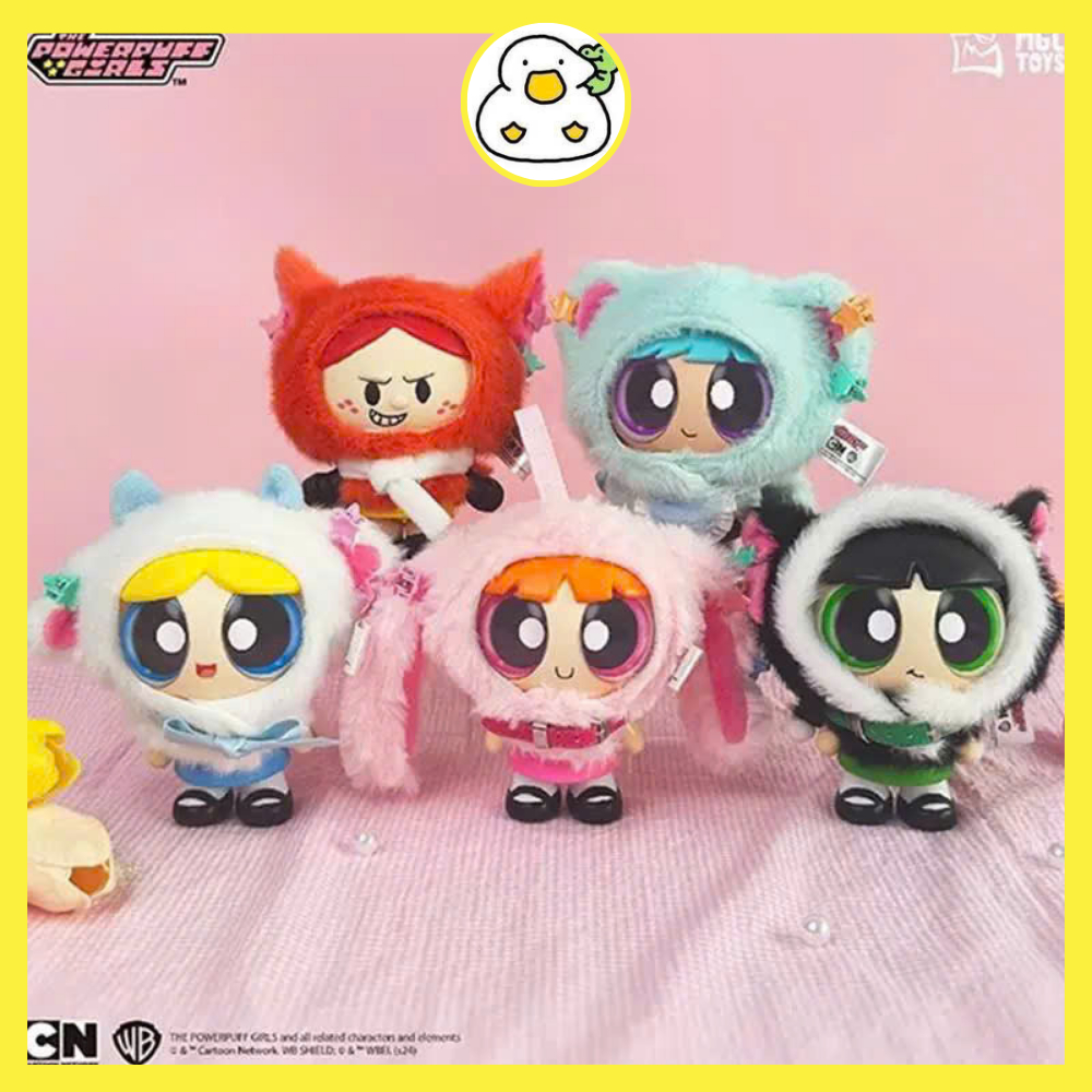 (Có sẵn) Blindbox Chính Hãng Móc Khóa Powerpuff Girls Animal Cape - Hộp mù Powerpuff Girls TOP TOY