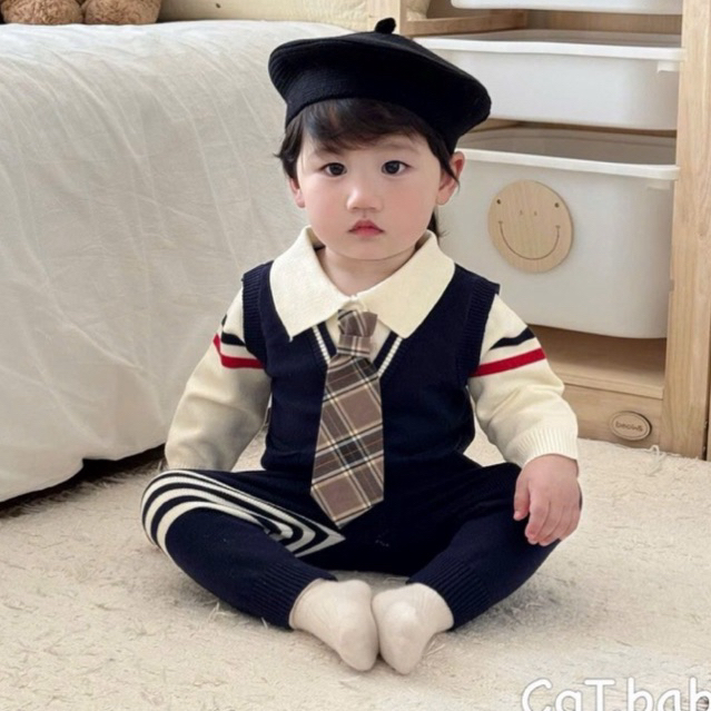 bộ công tử cơ trưởng phi công cho bé trai