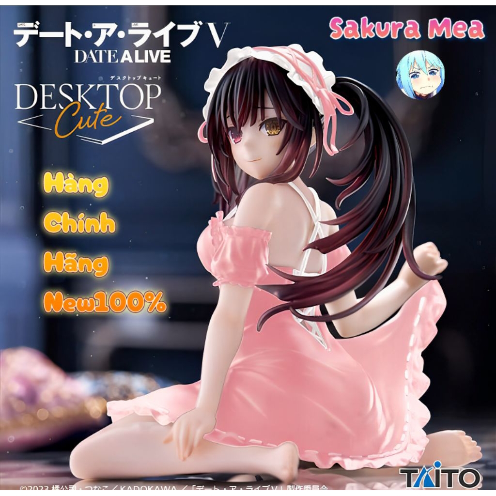 Mô Hình (Figure Tokisaki Kurumi) - Desktop Cute - Nightwear ver~ Renewal Taito Online Crane