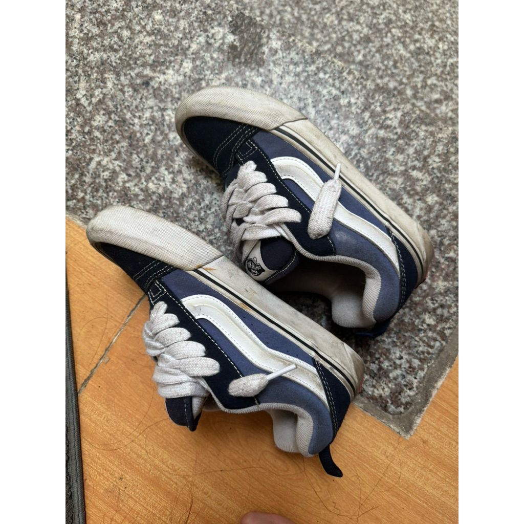 [2hand] Vans knu school xanh Navy size37